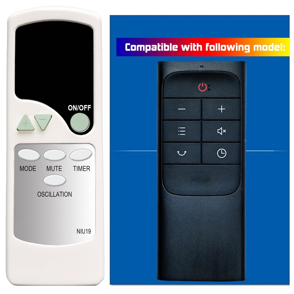 Replacement Remote Control for Dreo Tower Fan DR-HTF004 DR-HTF004S DR-HTF005 DR-HTF005S DR-HTF007 DR-HTF007S DR-HTF001 DR-HTF001S DR-HTF002 DR-HTF002S DR-HTF003