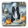 Caroline's Treasures Japanese Chin Fall Kitchen Pumpkins Memory Foam Kitchen Mat Machine Washable Anti-Fatigue Mat Cushion Comfort Bath Mat or Kitchen Rug view 1