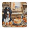 Caroline's Treasures Bernese Mountain Dog Fall Kitchen Pumpkins Memory Foam Kitchen Mat Machine Washable Anti-Fatigue Mat Cushion Comfort Bath Mat or Kitchen Rug view 1