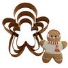 3PCs Gingerbread Man Cookie Cutters, Assorted Size 5.12" 4.13" 3.11" Large Christmas Cookie Cutter Set Molds Holiday Cookies Cutters Shapes,Stainless Steel view 3