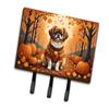 Caroline's Treasures Dogs Autumn Leaves Leash or Key Holder Triple Hook, Tibetan Spaniel view 1