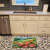 Caroline's Treasures Iowa Wild Prairie Roses in Watercolor Memory Foam Kitchen Mat Machine Washable Anti-Fatigue Mat Cushion Comfort Bath Mat or Kitchen Rug view 2