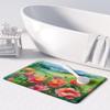 Caroline's Treasures Iowa Wild Prairie Roses in Watercolor Memory Foam Kitchen Mat Machine Washable Anti-Fatigue Mat Cushion Comfort Bath Mat or Kitchen Rug view 3