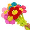 Justkeji Stuffed Artifical Flower,Plush Sunflower Bouquet with Bendable Stems, Stuffed Flower Home Decoration for Wedding Party Birthday Christmas (26 Inch, Yellow) view 2