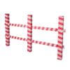 Beistle 3' 8" x 6' 7" Corrugated Cardboard 3 Dimensional Candy Cane Christmas Party Decorations Festive Holiday Fence Photo Prop for Winter Photography, Made in USA Since 1900 view 1