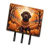 Caroline's Treasures Dogs Autumn Leaves Leash or Key Holder Triple Hook, Labrador Retriever Chocolate view 1
