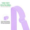 JIUXCF Light Purple Velvet Hangers 50 Pack, Premium Heart Hanger Non-Slip Felt Hangers, 360 Swivel Rose Gold Hooks, Space Saving Slim Hangars, Durable & Cute Clothes Hangers for Adult view 3