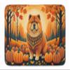 Caroline's Treasures Chow Chow Fall Memory Foam Kitchen Mat Machine Washable Anti-Fatigue Mat Cushion Comfort Bath Mat or Kitchen Rug view 1