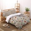 Christmas Tree Illumination Snowman Seamless Twin Duvet Cover Sets 4 Piece Ultra Soft Bed Quilt Cover Set for Kids/Teens/Women/Men,Vintage Linen Bedding Collection All Season Use view 1