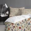 Christmas Tree Illumination Snowman Seamless Twin Duvet Cover Sets 4 Piece Ultra Soft Bed Quilt Cover Set for Kids/Teens/Women/Men,Vintage Linen Bedding Collection All Season Use view 4
