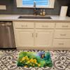 Caroline's Treasures Kentucky Goldenrod in Watercolor Memory Foam Kitchen Mat Machine Washable Anti-Fatigue Mat Cushion Comfort Bath Mat or Kitchen Rug view 2