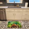Caroline's Treasures Maine White Pine Cone and Tassels in Watercolor Memory Foam Kitchen Mat Machine Washable Anti-Fatigue Mat Cushion Comfort Bath Mat or Kitchen Rug view 2