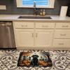 Caroline's Treasures Black Labrador Retriever Spooky Halloween Memory Foam Kitchen Mat Machine Washable Anti-Fatigue Mat Cushion Comfort Bath Mat or Kitchen Rug view 2