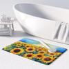 Caroline's Treasures Kansas Sunflowers in Watercolor Memory Foam Kitchen Mat Machine Washable Anti-Fatigue Mat Cushion Comfort Bath Mat or Kitchen Rug view 3