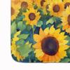 Caroline's Treasures Kansas Sunflowers in Watercolor Memory Foam Kitchen Mat Machine Washable Anti-Fatigue Mat Cushion Comfort Bath Mat or Kitchen Rug view 4