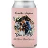 Personalized Photo You and Me Classic Wedding Full Color Can Coolers (Dusty Rose) view 1