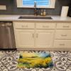 Caroline's Treasures Nebraska Goldenrod in Watercolor Memory Foam Kitchen Mat Machine Washable Anti-Fatigue Mat Cushion Comfort Bath Mat or Kitchen Rug view 2