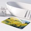 Caroline's Treasures Nebraska Goldenrod in Watercolor Memory Foam Kitchen Mat Machine Washable Anti-Fatigue Mat Cushion Comfort Bath Mat or Kitchen Rug view 3