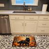 Caroline's Treasures Black Chow Chow Fall Memory Foam Kitchen Mat Machine Washable Anti-Fatigue Mat Cushion Comfort Bath Mat or Kitchen Rug view 2