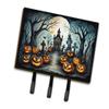 Caroline's Treasures Seasonal More Spooky Halloween Leash Holder Key, Triple Hook, Graveyard 2215 view 1
