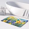 Caroline's Treasures Daffodils in Watercolor Memory Foam Kitchen Mat Machine Washable Anti-Fatigue Mat Cushion Comfort Bath Mat or Kitchen Rug view 3