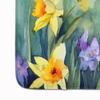 Caroline's Treasures Daffodils in Watercolor Memory Foam Kitchen Mat Machine Washable Anti-Fatigue Mat Cushion Comfort Bath Mat or Kitchen Rug view 4