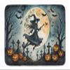 Caroline's Treasures Flying Witch Spooky Halloween Memory Foam Kitchen Mat Machine Washable Anti-Fatigue Mat Cushion Comfort Bath Mat or Kitchen Rug view 1