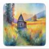 Caroline's Treasures Montana Bitterroot in Watercolor Memory Foam Kitchen Mat Machine Washable Anti-Fatigue Mat Cushion Comfort Bath Mat or Kitchen Rug view 1