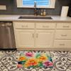 Caroline's Treasures Chrysanthemums in Watercolor Memory Foam Kitchen Mat Machine Washable Anti-Fatigue Mat Cushion Comfort Bath Mat or Kitchen Rug view 2