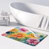 Caroline's Treasures Chrysanthemums in Watercolor Memory Foam Kitchen Mat Machine Washable Anti-Fatigue Mat Cushion Comfort Bath Mat or Kitchen Rug view 3