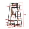 KB Designs - Pewter Hall Tree with Storage Bench Entryway with Coat Rack, 5 Side Shelves, Hooks and Shoe Bench view 2