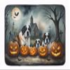 Caroline's Treasures Saint Bernard Spooky Halloween Memory Foam Kitchen Mat Machine Washable Anti-Fatigue Mat Cushion Comfort Bath Mat or Kitchen Rug view 1
