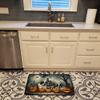Caroline's Treasures Saint Bernard Spooky Halloween Memory Foam Kitchen Mat Machine Washable Anti-Fatigue Mat Cushion Comfort Bath Mat or Kitchen Rug view 2