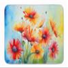 Caroline's Treasures Gerbera Daisies in Watercolor Memory Foam Kitchen Mat Machine Washable Anti-Fatigue Mat Cushion Comfort Bath Mat or Kitchen Rug view 1