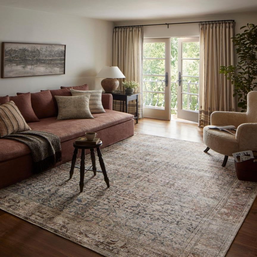 Loloi Amber Lewis Georgie Collection GER-09 Multi/Spice 3'-0" x 10'-0", .19" Pile Height, Runner Rug