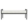 HomePop Modern Metal Bench|Bench for Living Room & Bedroom | Decorative Home Furniture - Cream Boucle view 4