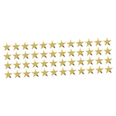 48pcs Gold Star Cutouts for Decoration Adorable Paper Five-Point Stars for Bulletin Board Wall Decor Holiday Parties and Weddings Lightweight and Unique Design