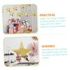 48pcs Gold Star Cutouts for Decoration Adorable Paper Five-Point Stars for Bulletin Board Wall Decor Holiday Parties and Weddings Lightweight and Unique Design view 2