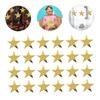 48pcs Gold Star Cutouts for Decoration Adorable Paper Five-Point Stars for Bulletin Board Wall Decor Holiday Parties and Weddings Lightweight and Unique Design view 3