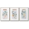 Renditions Gallery Abstract 3 Piece Wall Art Home Paintings & Prints Butterfly Cacoon in a Nature Jar Canvas Natural Floater Frame Artwork for Bedroom Office Kitchen - 24"x36"x3panels LT548 view 1
