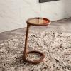 HASMI Living Room Table Round Side Table, Solid Wood Coffee Table End Table for Living Room, Bedroom, Small Spaces, Fully Assembled Bedside Table, Black Walnut Outdoor Side Table view 4
