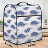 Turtle Blue Purple Stand Mixer Cover Kitchen Appliance Dustproof Covers with Accessories Pockets, Fits 6-8 Quart Stand Mixers view 3