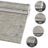 Boolegon Blackout Roller Window Shades Cordless Striped Jacquard Luxury Style Roller Blinds with Cassette Valance Thermal Insulated Roll Up Blinds for Windows, Door, Light Brown, 34" W x 76" H view 2
