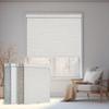 Boolegon Blackout Roller Window Shades Cordless Striped Jacquard Luxury Style Roller Blinds with Cassette Valance Thermal Insulated Roll Up Blinds for Windows, Door, Beige, 75" W x 36" H view 1