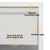 Boolegon Blackout Roller Window Shades Cordless Striped Jacquard Luxury Style Roller Blinds with Cassette Valance Thermal Insulated Roll Up Blinds for Windows, Door, Beige, 75" W x 36" H view 3