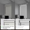 Boolegon Blackout Roller Window Shades Cordless Striped Jacquard Luxury Style Roller Blinds with Cassette Valance Thermal Insulated Roll Up Blinds for Windows, Door, Beige, 75" W x 36" H view 4