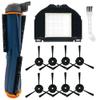 11Pcs Replacement Part Accessories Set for Shark RV2310 Vacuum Robot, 1 Main Brush 1 HEPA Filter 8 Side Brushes 1 Cleaning Brush view 1