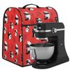 Cute Panda Red Mixer Cover Dustproof Animal Stand Mixer Covers Compatible with 6/7/8 Quart Kitchen Mixer, 4 Pockets for Mixer Accessories view 2