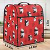 Cute Panda Red Mixer Cover Dustproof Animal Stand Mixer Covers Compatible with 6/7/8 Quart Kitchen Mixer, 4 Pockets for Mixer Accessories view 3
