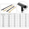 Kitchen Cabinet T Bar Handle2 Pack Cabinet Pulls Solid Aluminum Alloy Cabinet Knobs T Bar Cupboard Drawer Door Handles Square Kitchen Door Levers Brushed Gold for Closet,Wardrobe,Furniture Hardware (H view 2